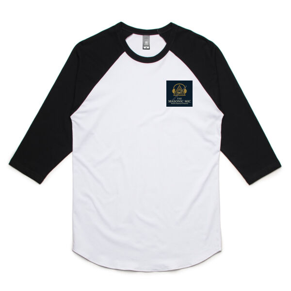 The Masonic Mic - Mens Raglan Tee Thumbnail
